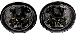 Custom Dynamics - LED Headlight - 5-3/4" - Black - Pair - TruBEAM LED Headlamps - CDTB-575OV-B