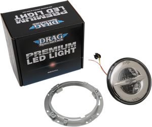 Drag Specialties - 7" Reflector-Style LED Headlamp - Chrome - 7" Reflector-Style Headlight - 555844 Drag Specialties - 7" Reflector-Style LED Headlamp - Chrome - 7" Reflector-Style Headlight - 555844