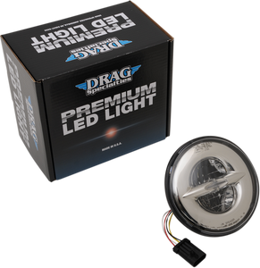 Drag Specialties - 7" Reflector-Style LED Headlamp - Chrome - 7" Reflector-Style Headlight - 555854 Drag Specialties - 7" Reflector-Style LED Headlamp - Chrome - 7" Reflector-Style Headlight - 555854