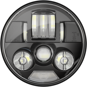 Custom Dynamics - 7" Probeam LED Headlamp - Indian - Black - 7" ProBEAM LED Headlamp - PB-7-IND-B