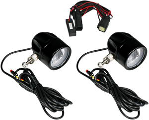 Custom Dynamics - LED Fog Light - SS6 - Black - ProBEAM LED Halo Fog Lamps - PB-FOG-SS6-B