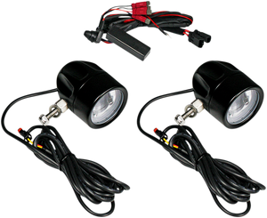 Custom Dynamics - LED Fog Light - Universal - Black - ProBEAM LED Halo Fog Lamps - PB-FOG-UNV-B