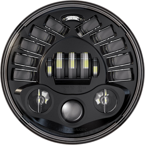 Custom Dynamics - Adaptive Headlight with Adapter - 7" - Black - ProBEAM Adaptive Headlamp - PB-7A-14-B