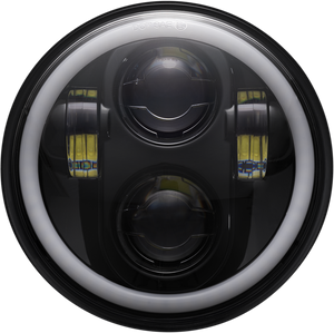 Custom Dynamics - Headlight - Black - 5.75" LED Halo Headlamp - CD-575-H-B