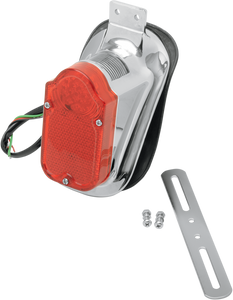 Drag Specialties - Tombstone Taillight/License Plate Mount - Top Tag - Red Lens - Universal Mount Tombstone LED Taillight with License Plate Mount - L24-0425LED Drag Specialties - Tombstone Taillight/License Plate Mount - Top Tag - Red Lens - Universal Mount Tombstone LED Taillight with License Plate Mount - L24-0425LED