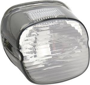 Drag Specialties - Laydown Taillight Lens - Smoke - Laydown Taillight Lens with Top Tag Window - 12-0417M