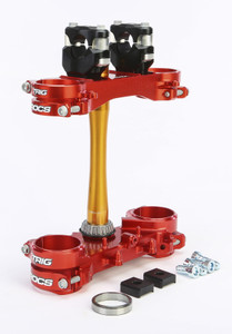 Xtrig - Rocs Tech Clamp Set Red Honda 22mm - 501330101201 Xtrig - Rocs Tech Clamp Set Red Honda 22mm - 501330101201