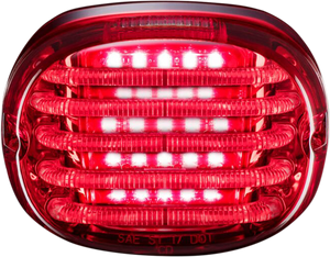 Custom Dynamics - Taillight - with License Plate Illumination Window - Red - ProBEAM Squareback LED Taillight Kit - PB-TL-SBW-R