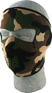 Zan - Full Face Mask Woodland Camo - WNFM118