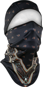 Zan - Sportflex Convertible Balaclava Blk/org Bandana - WB4L197