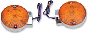 Drag Specialties - Turn Signal Light Kit - Chrome - Rear FLT - Replacement Touring Turn Signals - L12-6030AR
