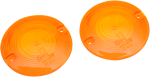 Drag Specialties - DOT Turn Signal Lens - FLHT - Amber - Replacement Turn Signal Lenses for Dressers - 12-0203-AL2D