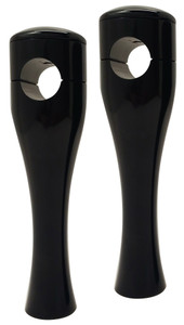 Accutronix - 6" Hourglass Riser 1"bars Fx & Xl Black - HRH1356-B