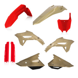 Acerbis - Full Plastic Kit Red/gold Hon - 2858927839
