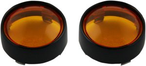 Custom Dynamics - Bullet Signal Lenses - Black/Amber - Bezel/Lenses for ProBEAM Bullet Turn Signals - PB-B-BEZ-BA