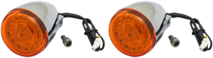 Custom Dynamics - ProBEAM Turn Signals - Chrome/Amber - ProBEAM LED Turn Signals for Indian - PB-IND-RTS-A-C