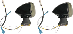 Custom Dynamics - Front LED Turn Signal - Black - Scout - ProBEAM Dynamic Ringz Front LED Turn Signals - PB-SCOUT-AW-BS