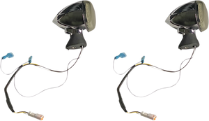 Custom Dynamics - Front LED Turn Signal - Chrome - Scout - ProBEAM Dynamic Ringz Front LED Turn Signals - PB-SCOUT-AW-CS