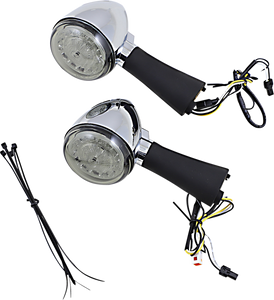 Custom Dynamics - Rear LED Tun Signal Ringz - Smoke - Scout - ProBEAM Red Ring Turn Signal LEDs - PB-SCOUT-RR-CS