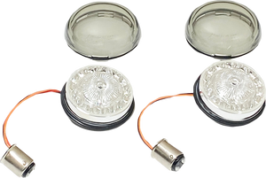 Custom Dynamics - Turn Signal Insert - Red/Smoke - ProBEAM Rear Red Ring LED Turn Signal Insert - PB-RR-57-S