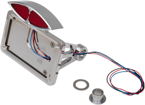 Drag Specialties - Taillight/License Plate Mount - Flat - Horizontal - Side-Mount Deco Taillight with License Plate Mount - 76385 Drag Specialties - Taillight/License Plate Mount - Flat - Horizontal - Side-Mount Deco Taillight with License Plate Mount - 76385