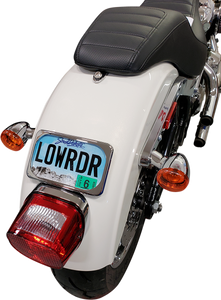 Drag Specialties - License Plate Mount - Large Radius - Large Radius Three-Bolt Style License Plate Mount Assembly - 2030-0625