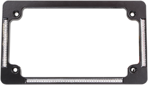 Custom Dynamics - License Plate Frame - Black - All-in-One License Plate Frame - TF04-B