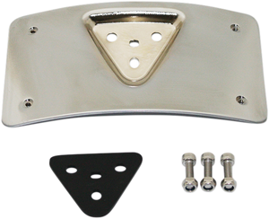 Custom Dynamics - Radius License Plate Mount - Chrome - Radius License Plate Mount - CD-PFM-C