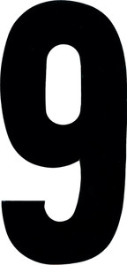 Dirt Digits - #9 7" Black Extreme Digits 3/pk - XT73B-9