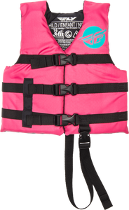 Fly Racing - Child Flotation Vest Neon Pink/teal - 221-30320