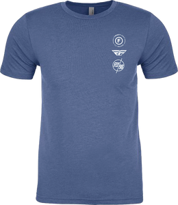 Fly Racing - Fly Atom Tee Cool Blue Heather Lg - 354-0319L