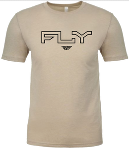 Fly Racing - Fly Edge Tee Cream 2x - 354-03112X