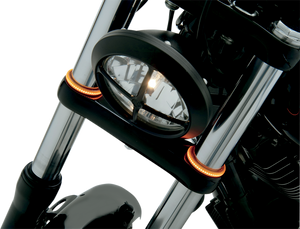 Custom Dynamics - WRAPZ Fork Lights - 49 mm - Smoke Lens - TruWRAPZ 360 Degree LED Fork Lights - TW41AS