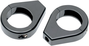 Drag Specialties - Turn Signal - Clamp - 39mm - Black - Turn Signal Fork Clamps - 12-6049GB-39