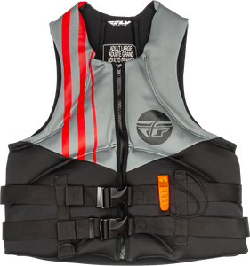 Fly Racing - Neoprene Flotation Vest Black/grey/red Sm - 221-30400S