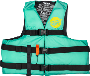 Fly Racing - Nylon Flotation Vest Seafoam Green/yellow Sm/md - 221-30412S