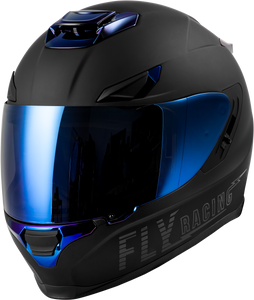 Fly Racing - Sentinel Recon Helmet Matte Black/blue Chrome 2x - 73-84282X