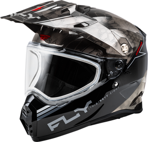 Fly Racing - Trekker Cw Conceal Helmet Dual Shld Black/grey/white Xs - 73-31357XS
