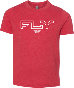 Fly Racing - Youth Fly Edge Tee Red Yl - 354-0309YL