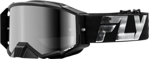 Fly Racing - Zone Elite Goggle Black/silver W/ Silver Mirror/smoke Lens - 37-51905