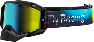 Fly Racing - Zone Elite Snow Goggle Legacy W/ Amber Mirror/plrzd Smk Lens - FLB-24ZP4