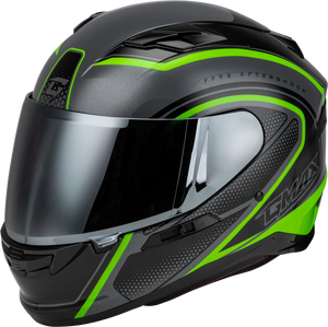 Gmax - Ff-98 Aftershock Helmet Grey/neon Green Xl - F1984767-ECE