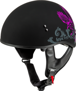 Gmax - Hh-65 Corvus Helmet Matte Black/purple/grey Xl - H16510965