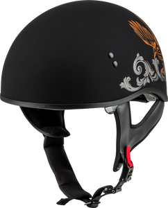 Gmax - Hh-65 Corvus Helmet Matte Black/silver/orange Md - H16510945