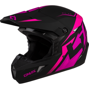 Gmax - Mx-46 Compound Helmet Matte Black/pink Ys - D3464340