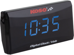 Koso - Super Slim Clock / Volt Meter Blue Display - BA024B50 Koso - Super Slim Clock / Volt Meter Blue Display - BA024B50