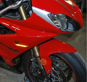 New Rage Cycles - Front Led Turn Signals Tri - 675-FS New Rage Cycles - Front Led Turn Signals Tri - 675-FS