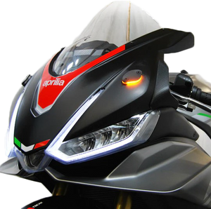New Rage Cycles - Mirror Block Off Turn Signals Apr - RSV4-MBO-21 New Rage Cycles - Mirror Block Off Turn Signals Apr - RSV4-MBO-21