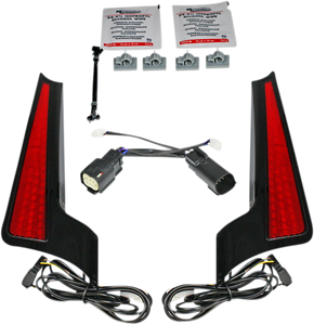 Custom Dynamics - Fascia LED Light Panels - Black/Red - Fascia LED Panels - CD-FASCIA-BCMRB