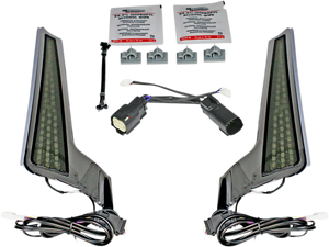 Custom Dynamics - Fascia LED Light Panels - Chrome/Smoke - Fascia LED Panels - CD-FASCIA-SS6SC